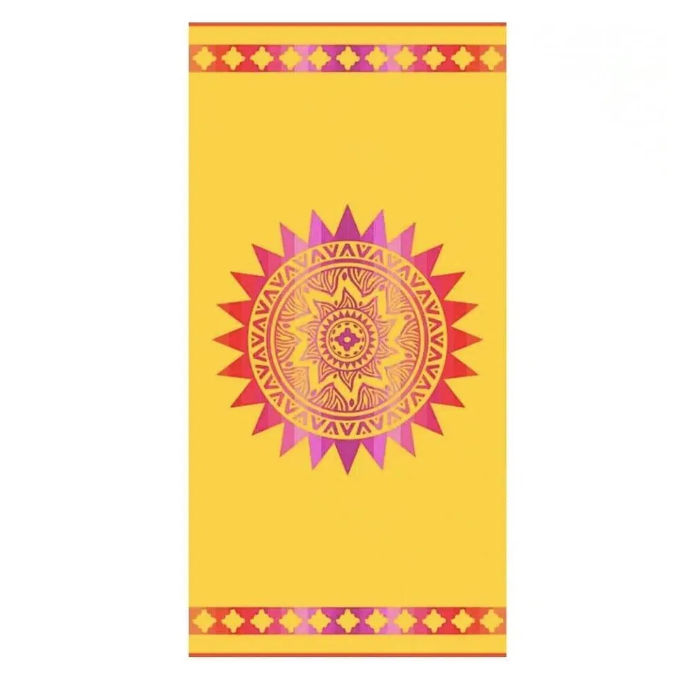 Lingorama Soleil Drap de plage velours coton 75x150