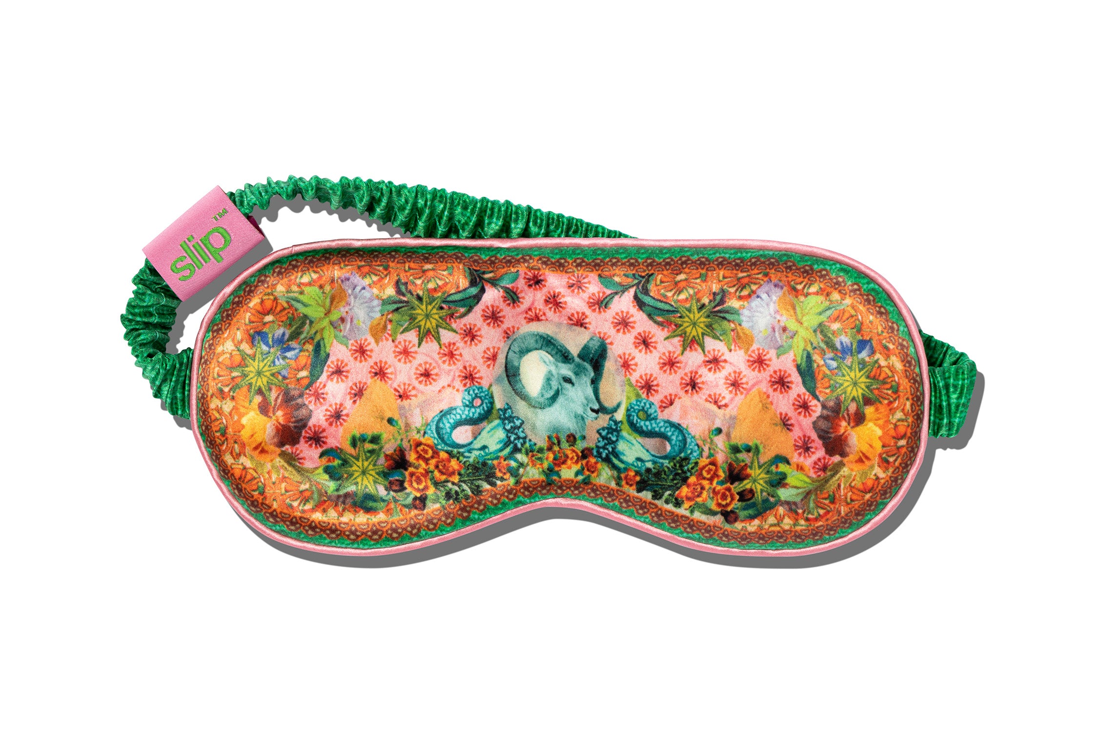 Slip Sleep Mask Masque Nuit Soie Capricorne Vert