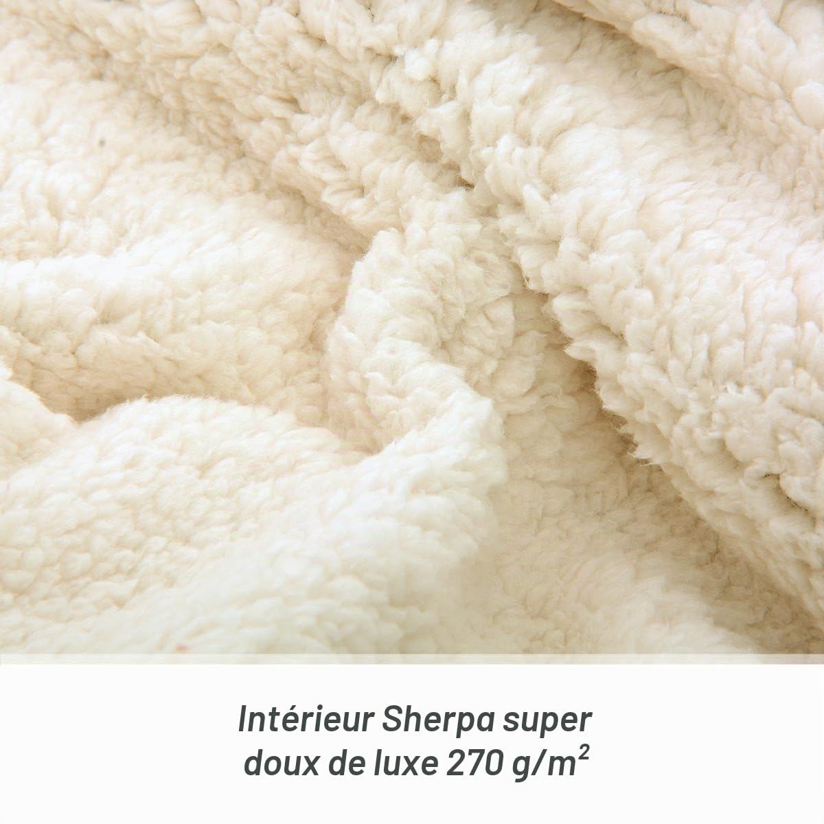 Snug Snug-Rug Sherpa Plaid à manches 152x213cm Polyester