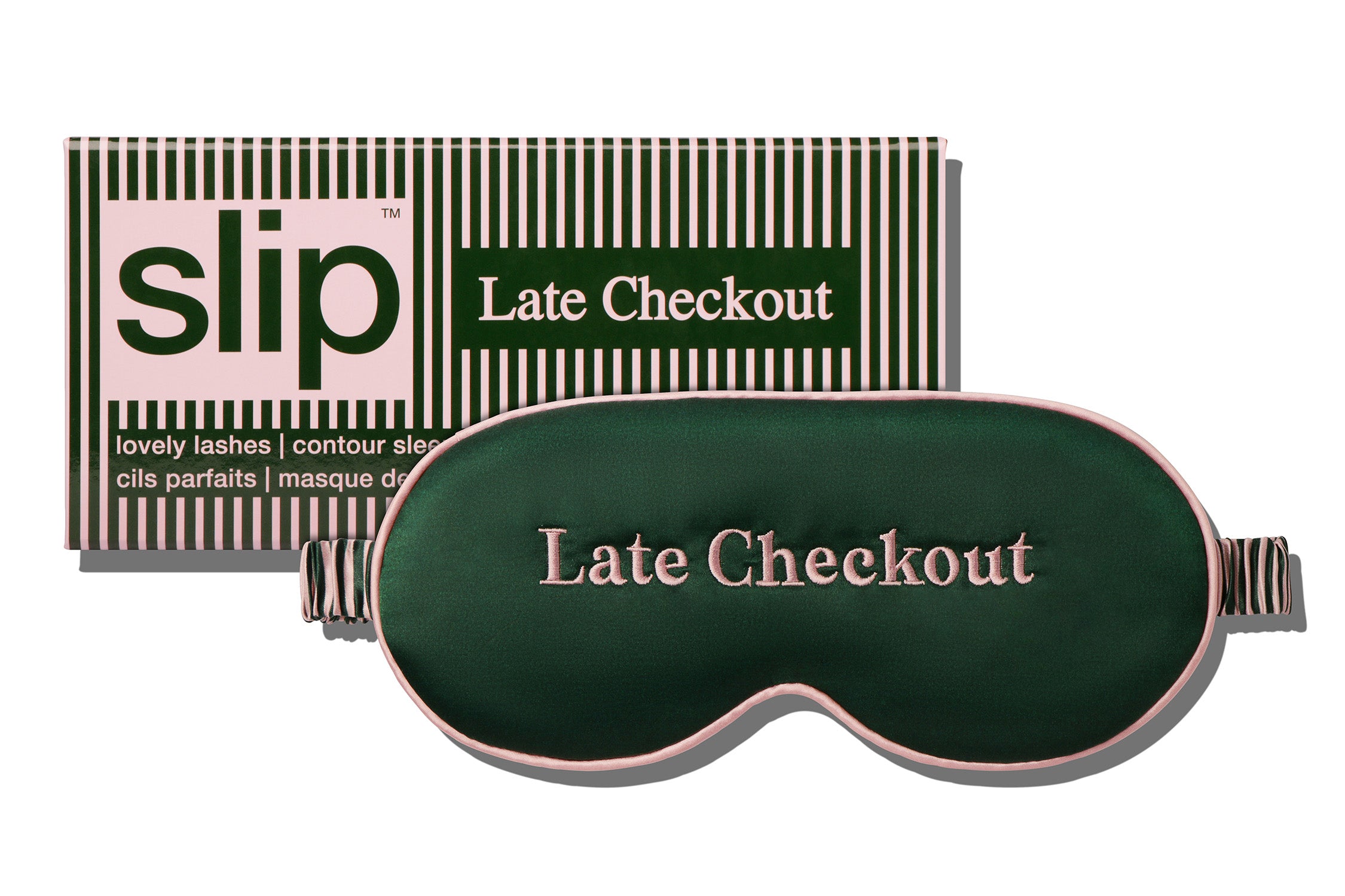 Slip Contour Sleep Mask masque Late Checkout soie