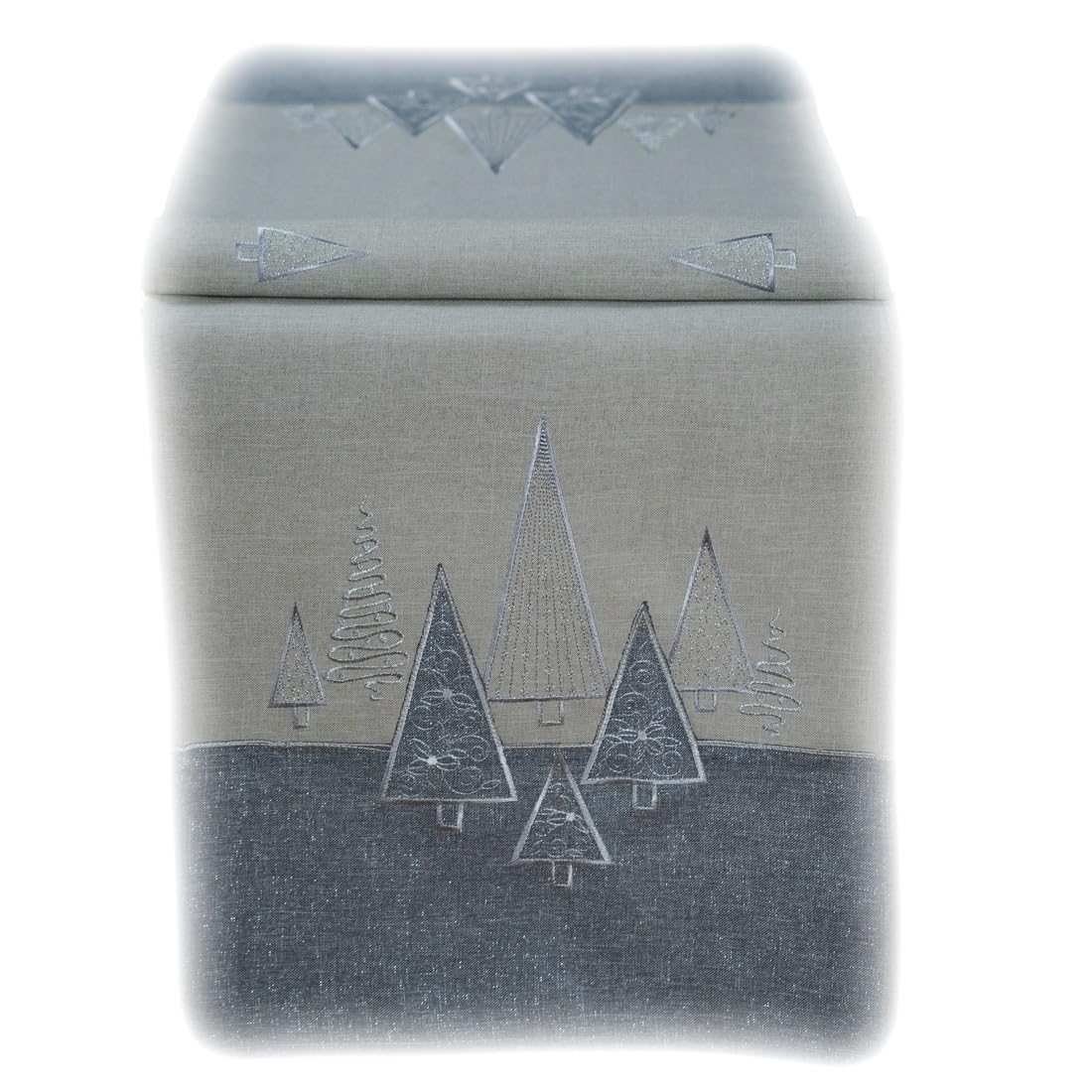 TEXPOT Tischläufer chemin de table 40x140 vert foncé sapins Noël