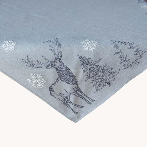 TEXPOT Tischläufer chemin de table 40x175 broderie élan Noël