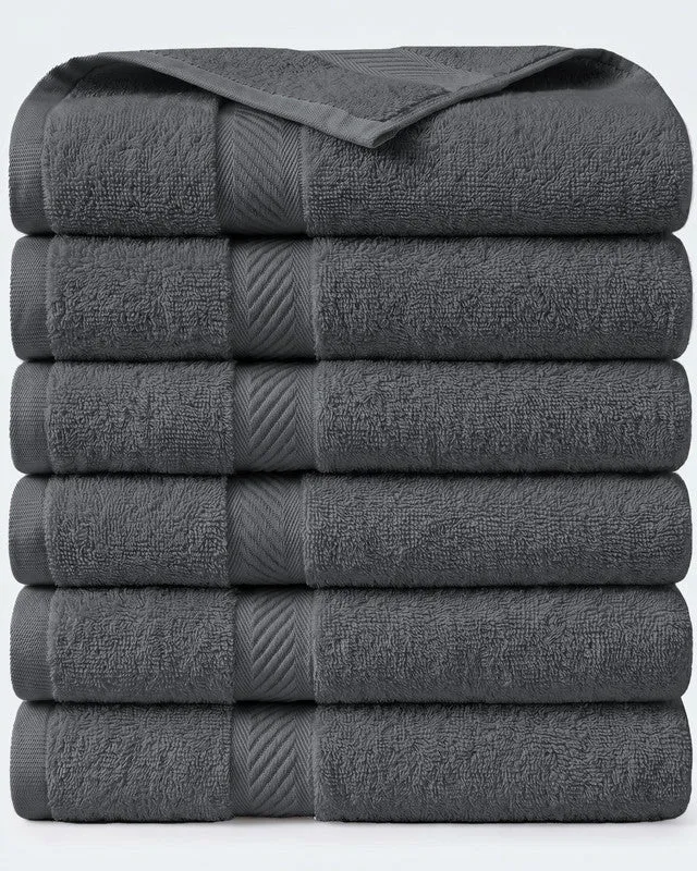 Utopia Bedding Towels serviette bain coton gris lot 6
