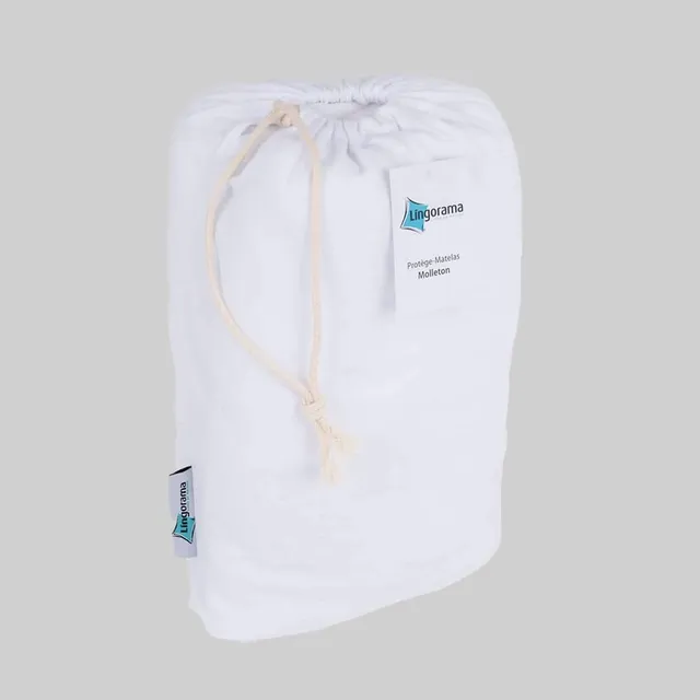 Lingorama Literie Protège matelas molleton 230g 140x190 bonnet 40cm