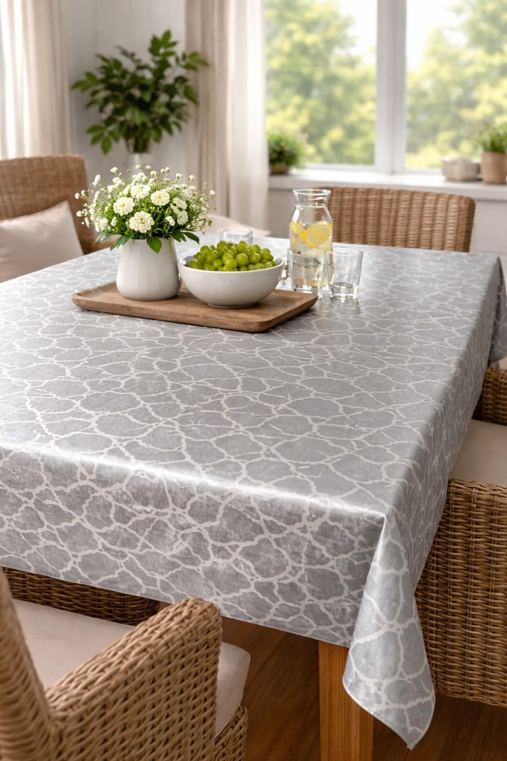 TEXPOT Tischdecken nappe 140x300 damas anti-taches