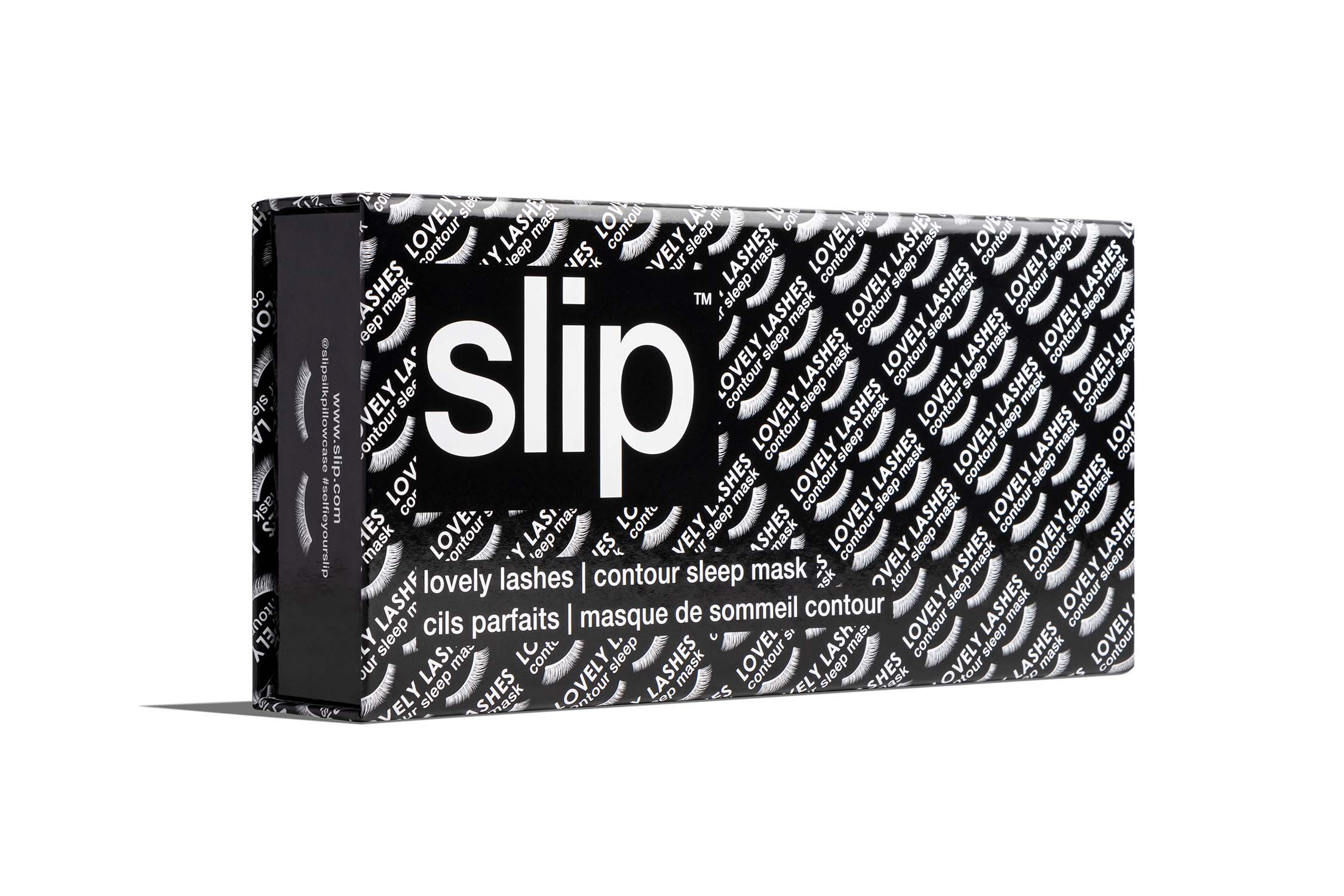 Slip Contour Sleep Mask masque de nuit soie Black noir