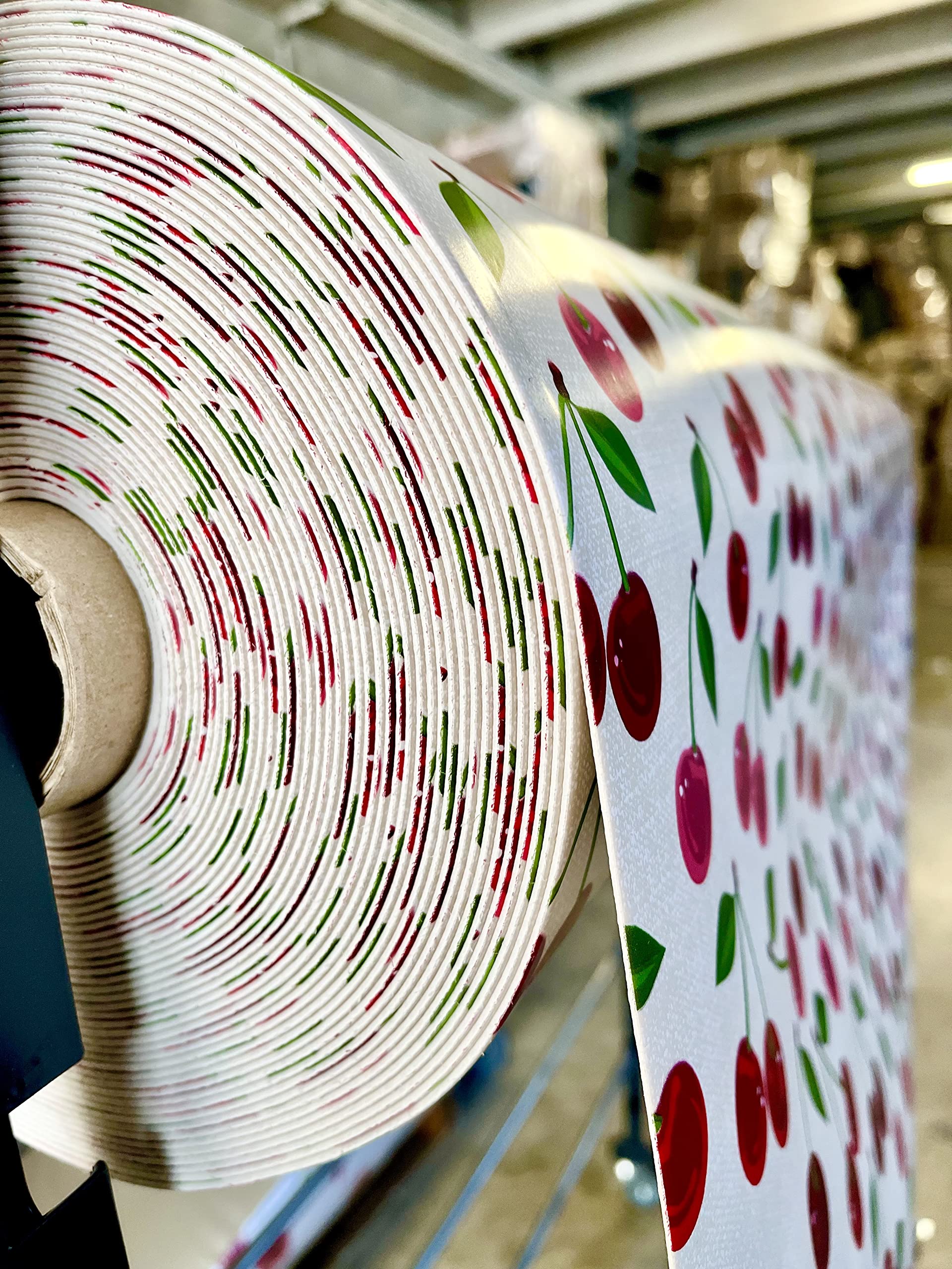 Promo Linge Sous-nappes Bulgommes nappe cerise 140x100 2,5 mm