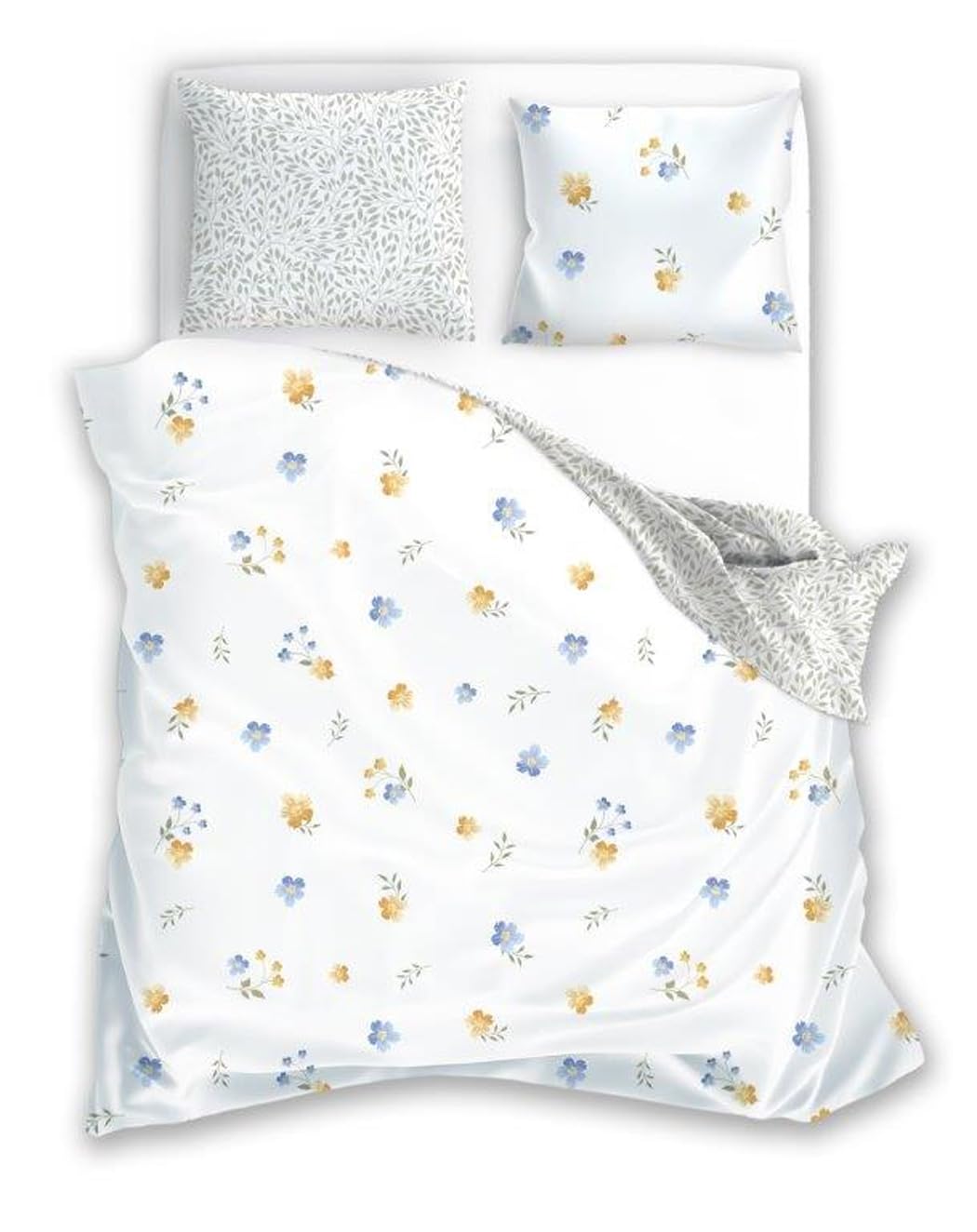 TEXPOT Bettwäsche housse de couette coton fleurs 140x200
