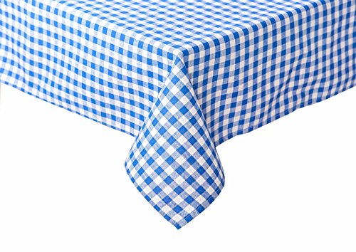 Texpot Tischdecken nappe 110x260 bleu blanc coton