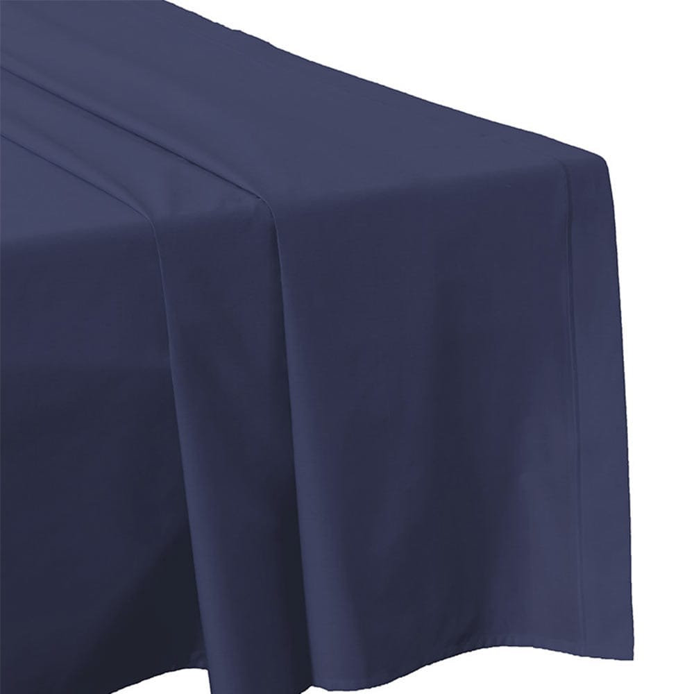 Lingorama drap plat percale 240x300 uni coton blanc