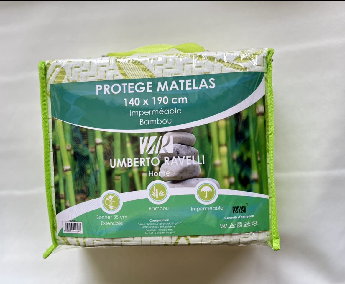 Promo Linge Protège Matelas 140x190 bambou imperméable