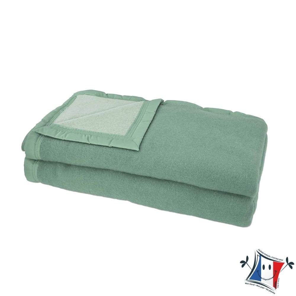 Toison d'Or couverture pure laine Woolmark 500g anthracite 180x220