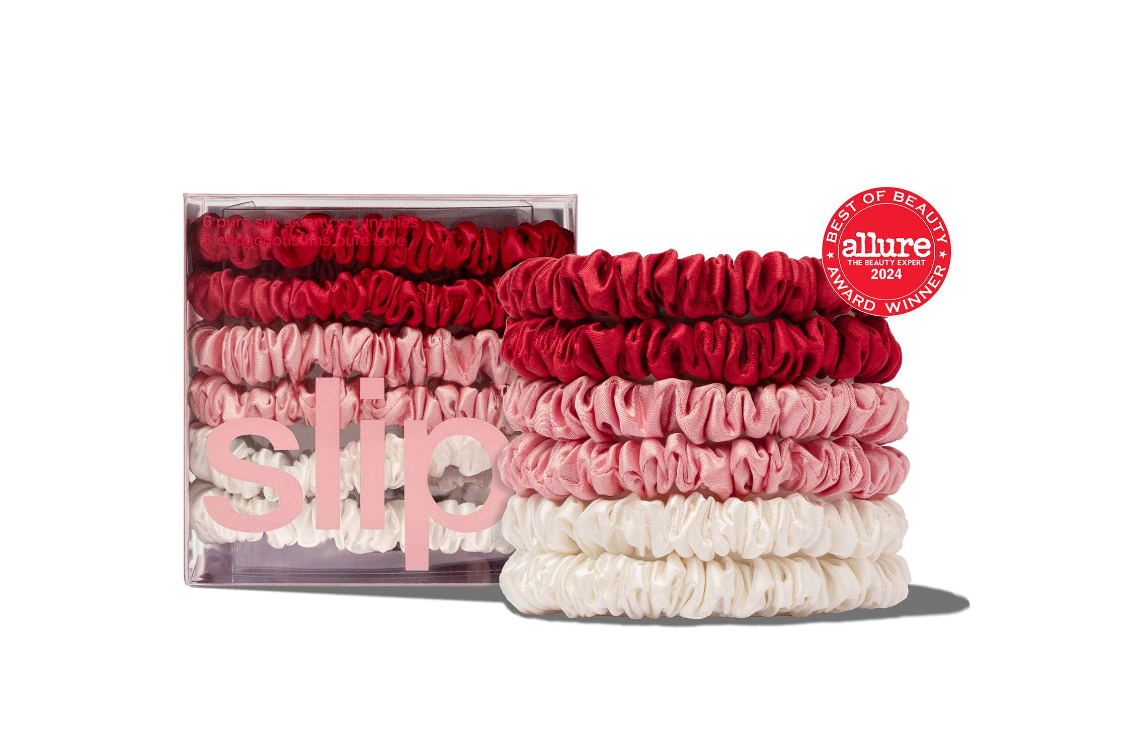 Slip Sweetie Skinny Scrunchies chouchou soie lot 6