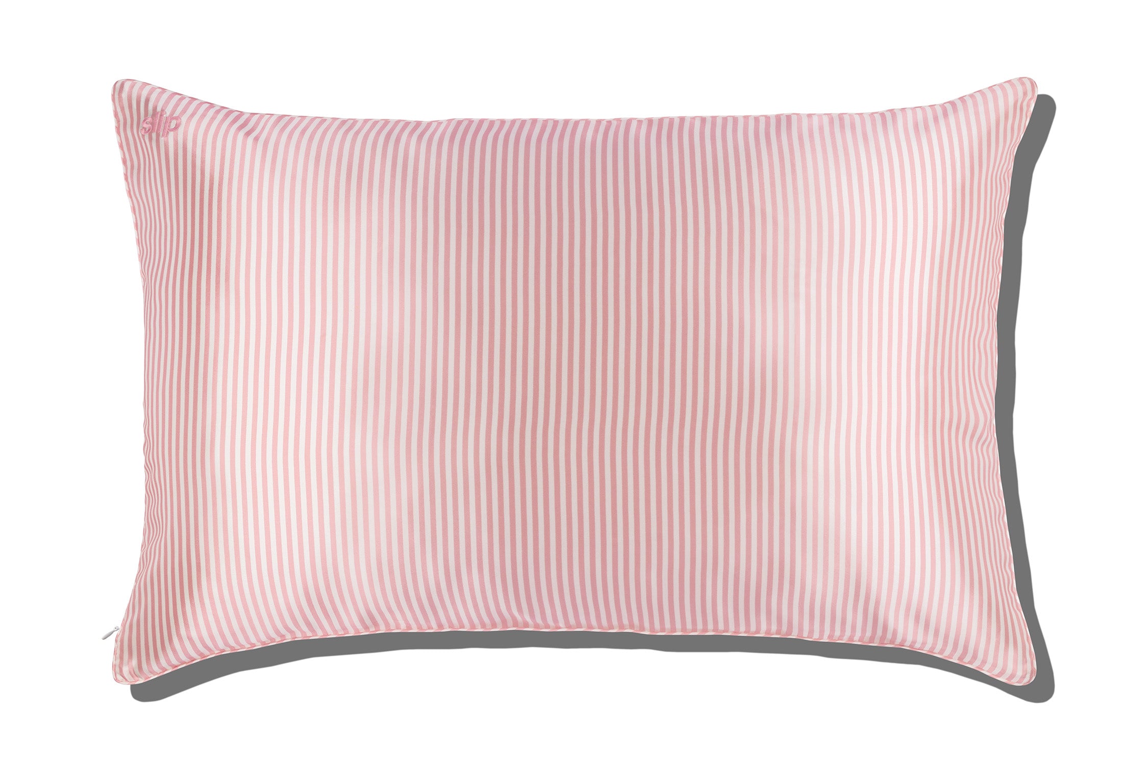 Slip Queen Zippered Pillowcase Taie Rose 51x76