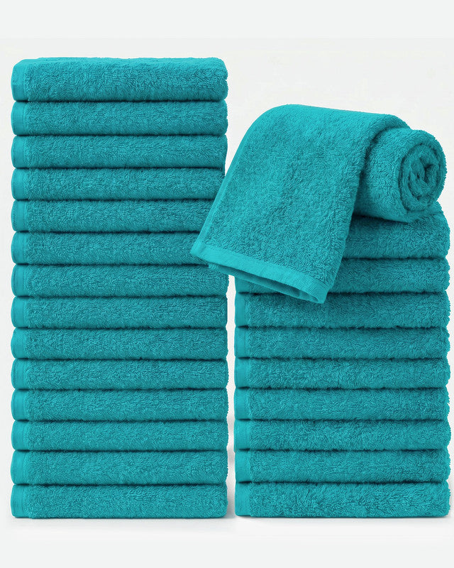 Utopia Bedding Towels gants coton blanc 30x30 cm lot 24