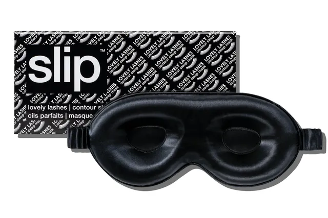 Slip Contour Sleep Mask masque de nuit soie Black noir