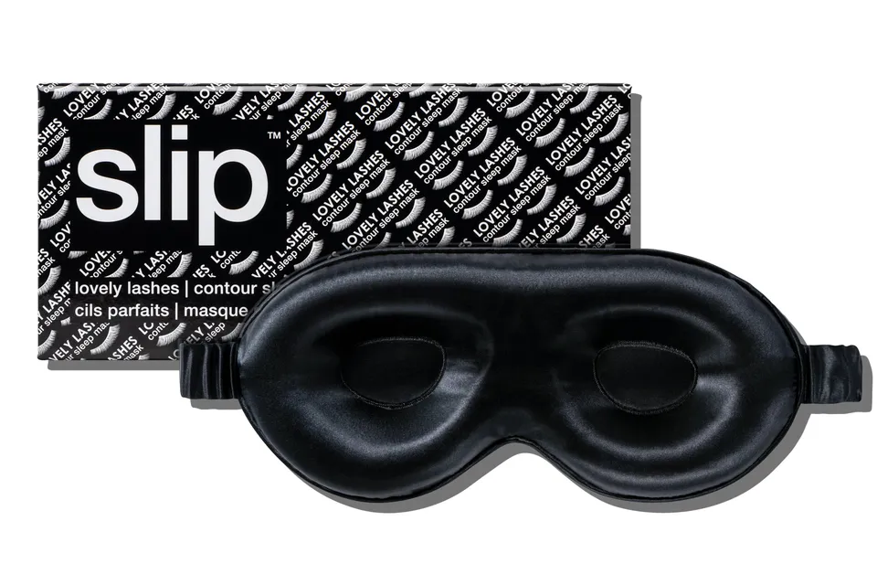 Slip Contour Sleep Mask masque de nuit soie Black noir