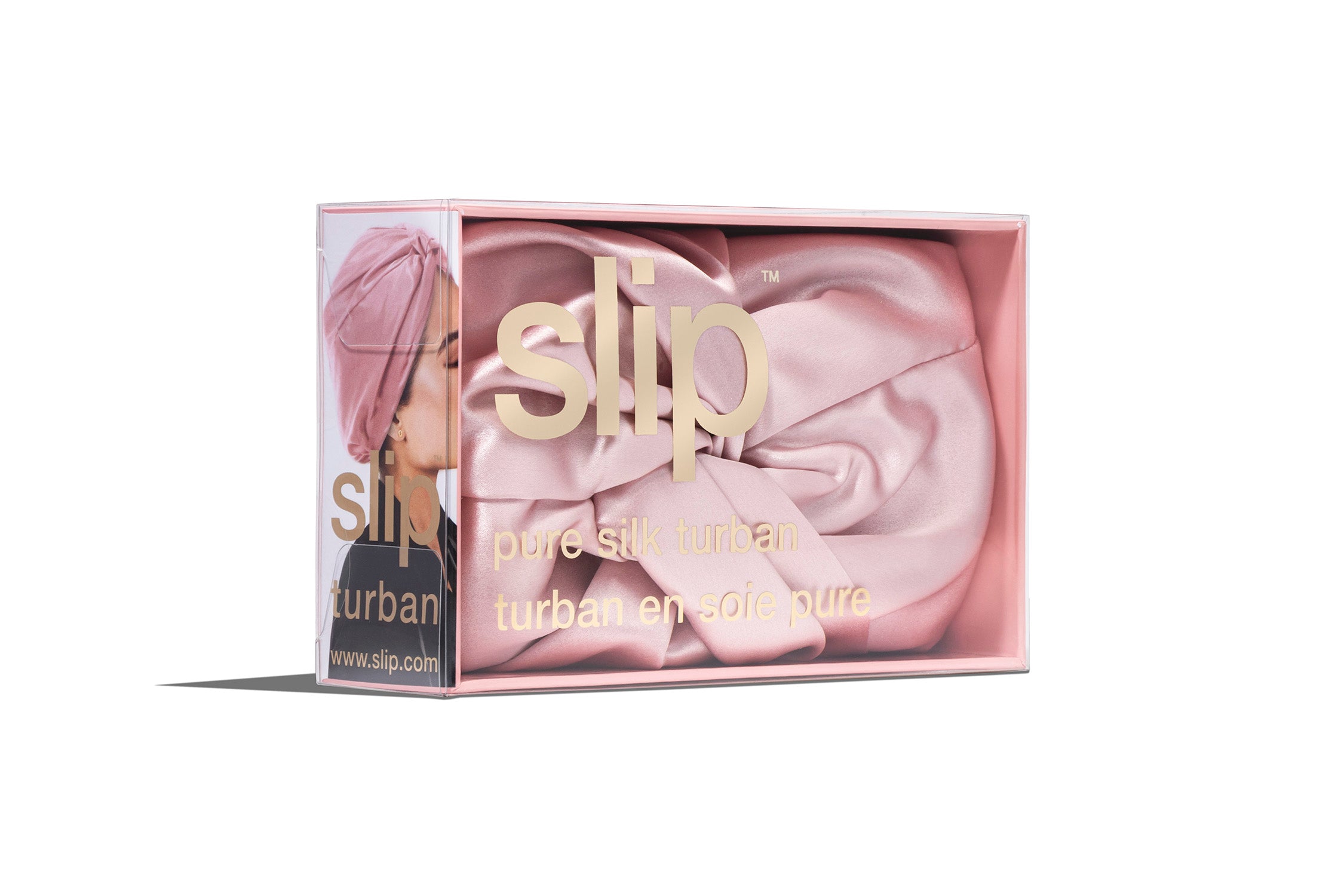 Slip Turban Pink turban soie rose taille unique