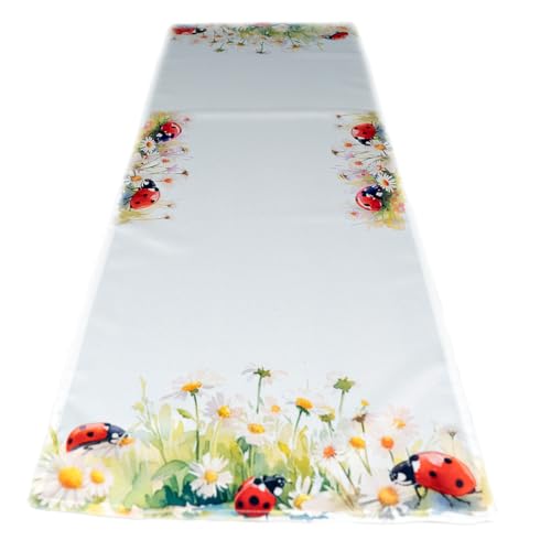 Texpot Tischläufer chemin de table coccinelles 40x110 cm