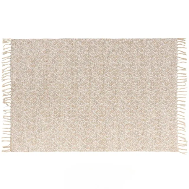 Promo Linge Kalinda tapis 120x170 cm coton jute blanc