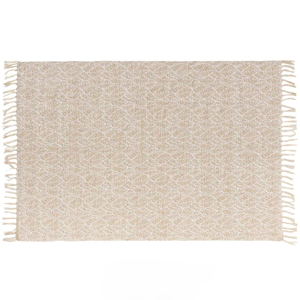 Promo Linge Kalinda tapis 120x170 cm coton jute blanc