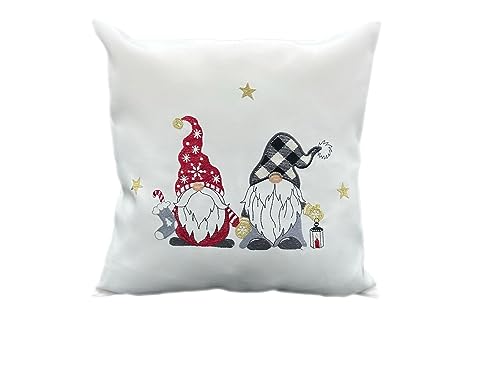 TEXPOT Kissenhüllen Housse coussin 40x40 écru lutin zip