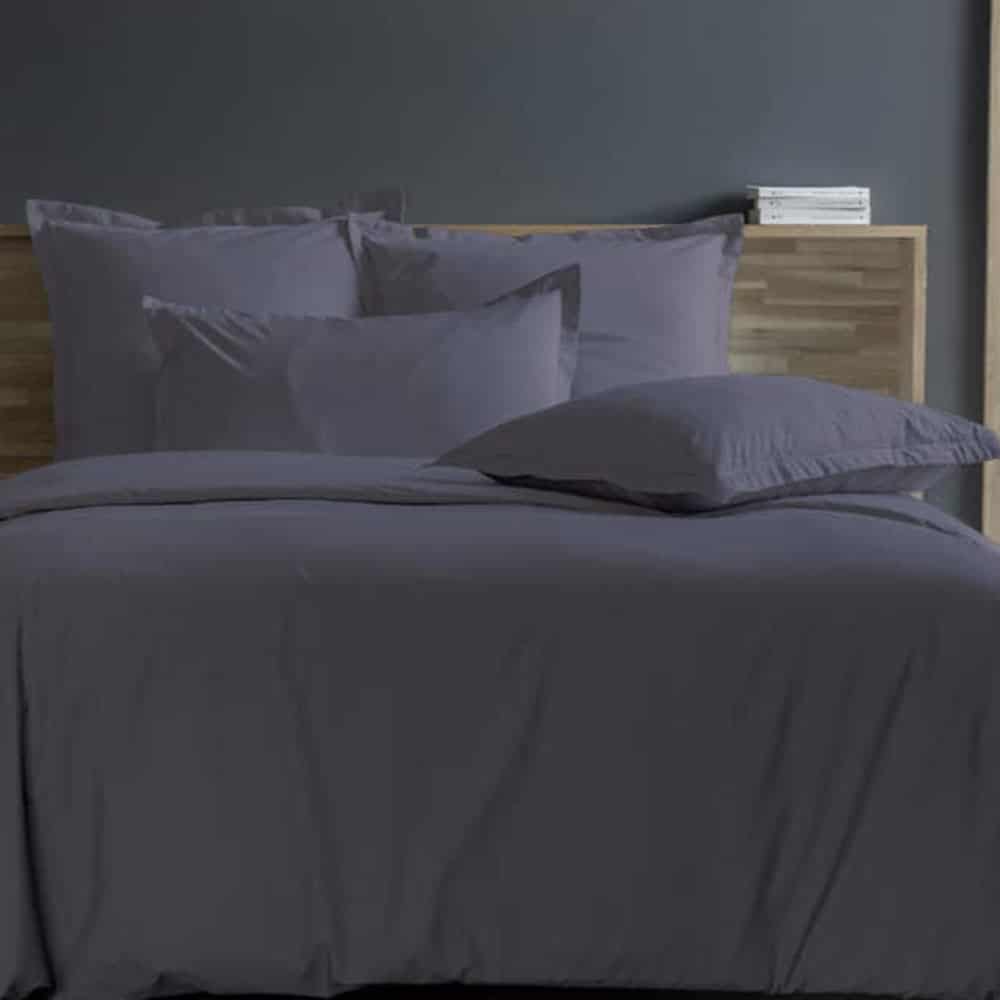 Lingorama Linge de Lit Housse Couette Percale 240x220 Blanc