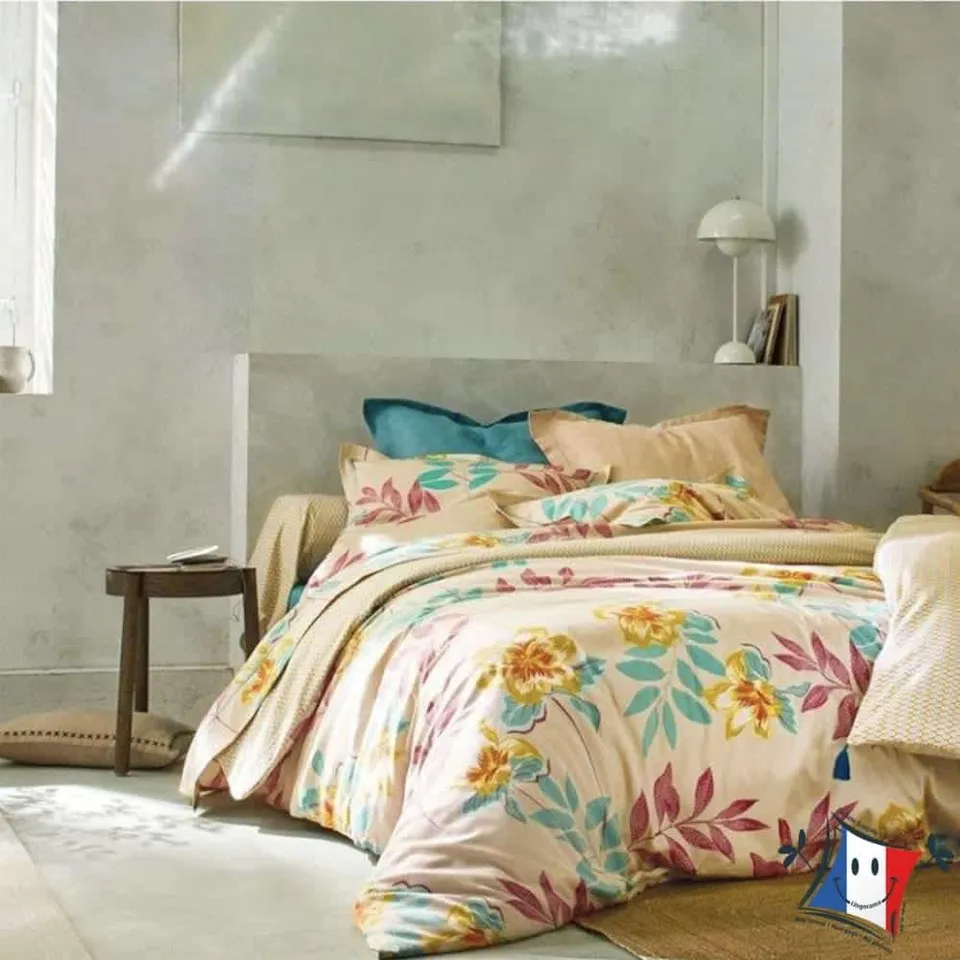 Blanc des Vosges Tahiti Housse couette 140x200 satin