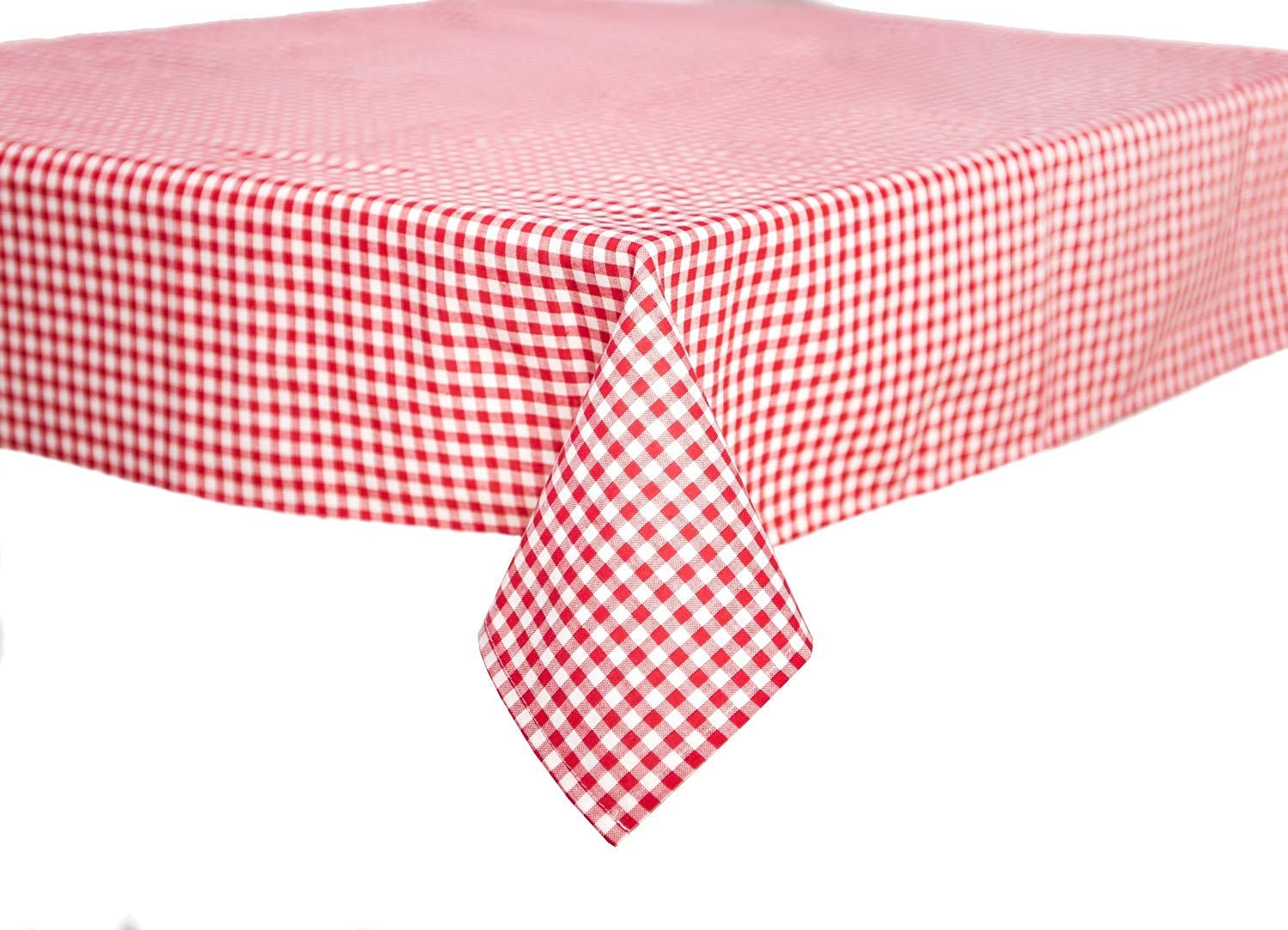 TEXPOT Nappe 90x260 cm petits carreaux rouge