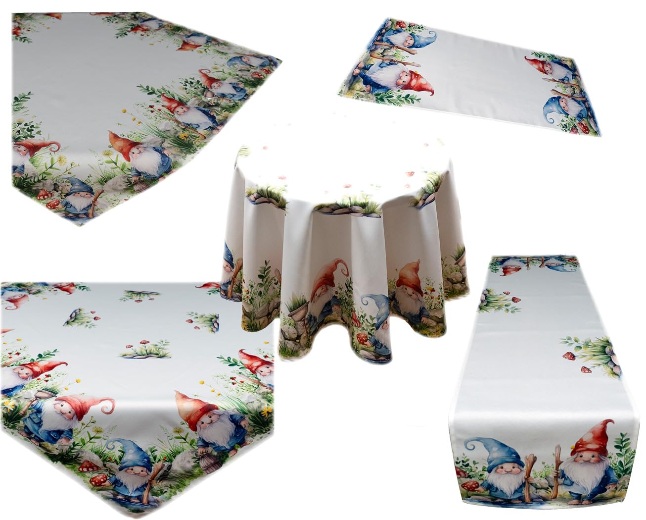 TEXPOT Tischläufer nain prairie nappe 40x110 cm blanc