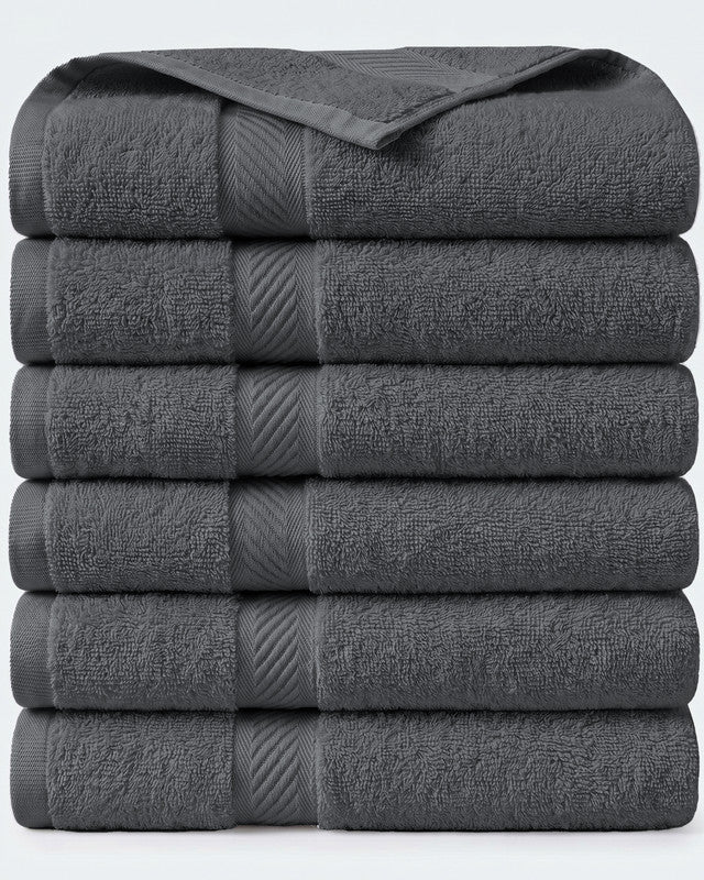 Utopia Bedding Towels serviette bain coton gris lot 6