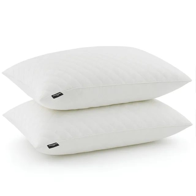 Promo Linge Oreillers mémoire forme 50x70 lot 2 cervicales