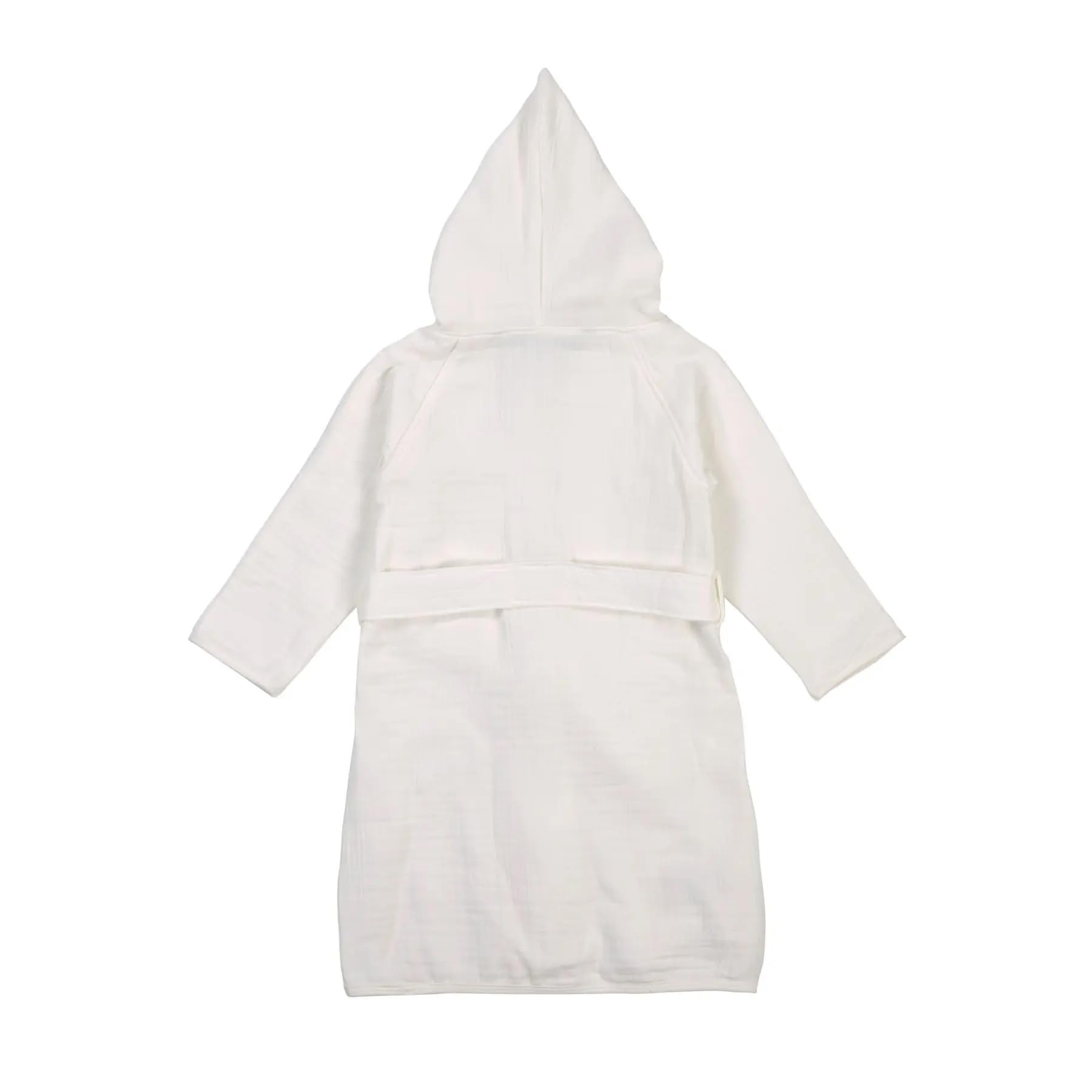 Promo Linge Peignoir bébé gaze coton blanc 2-3 ans