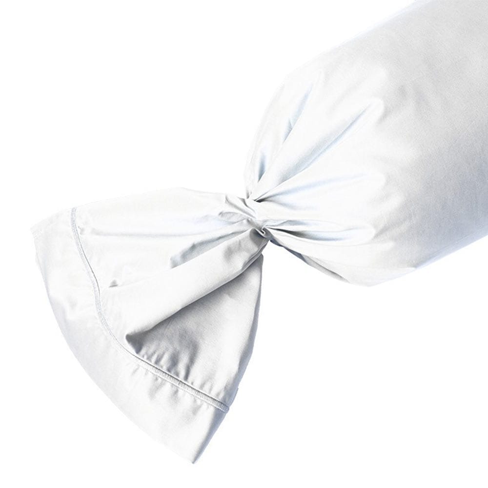 Lingorama 45x190 taie de traversin percale coton blanche