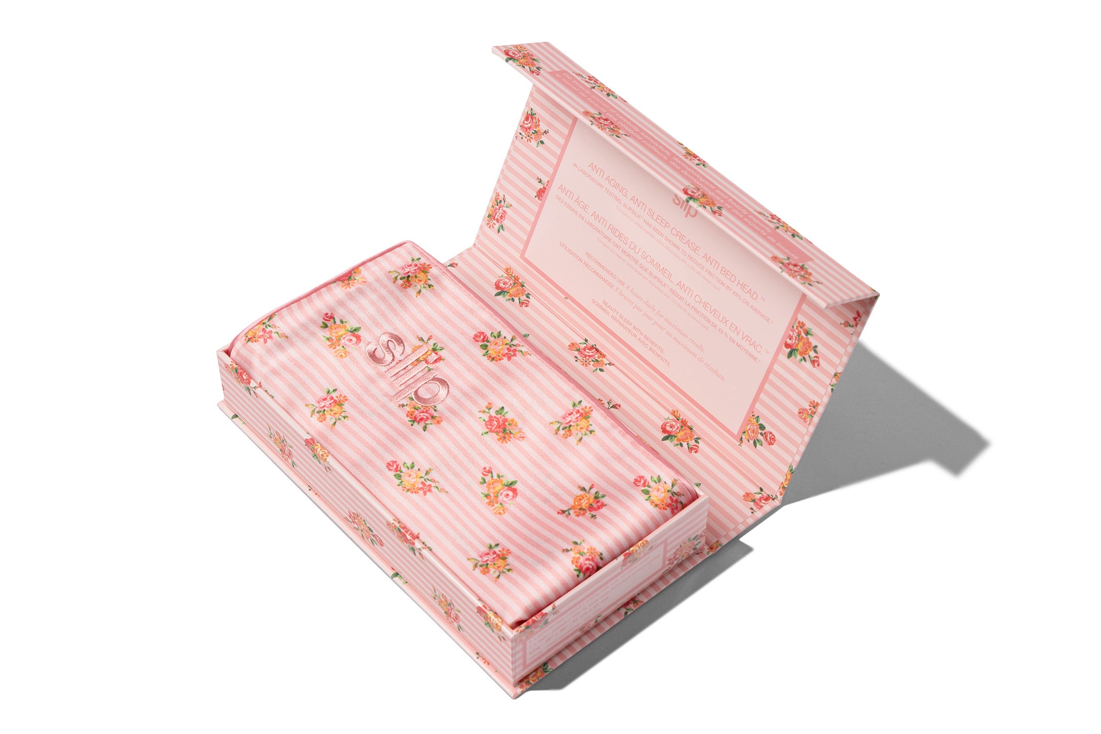 Slip King Zippered Petal taie oreiller soie 51x91