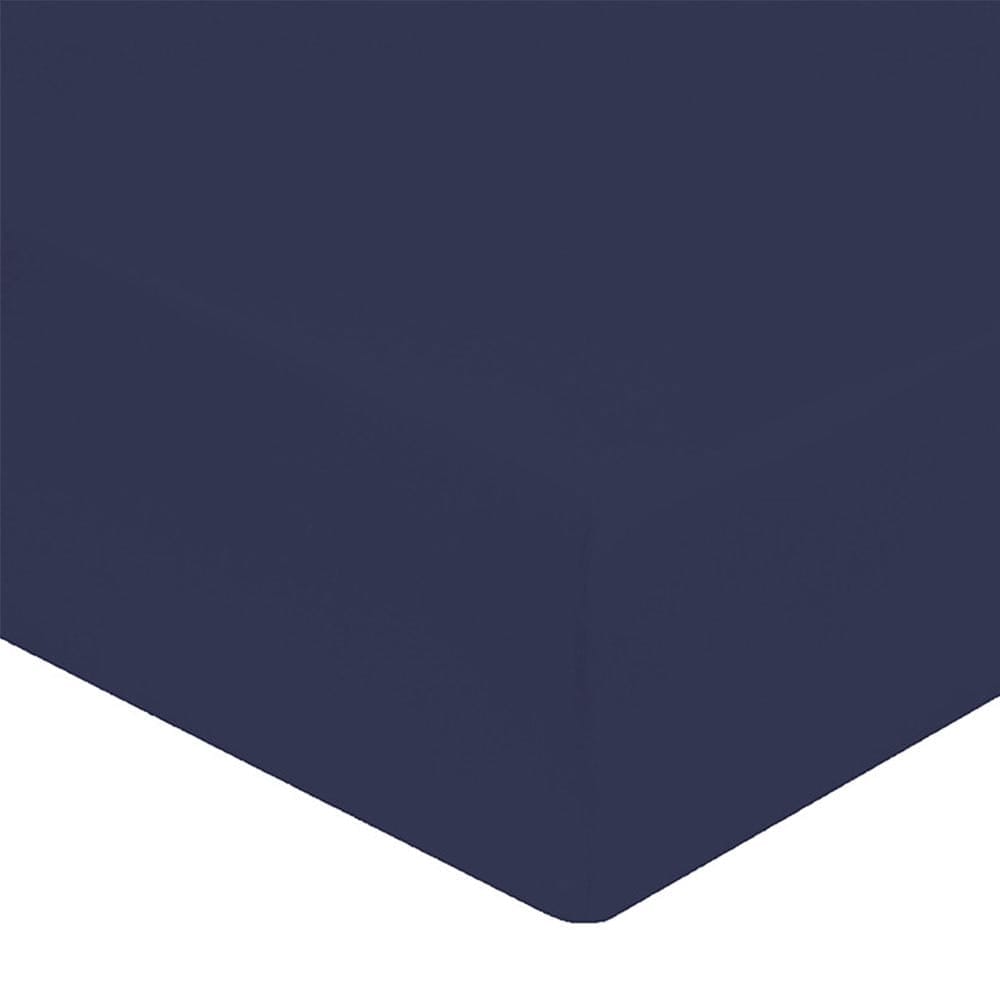 Lingorama drap-housse percale coton 140x190 blanc bonnet 40cm