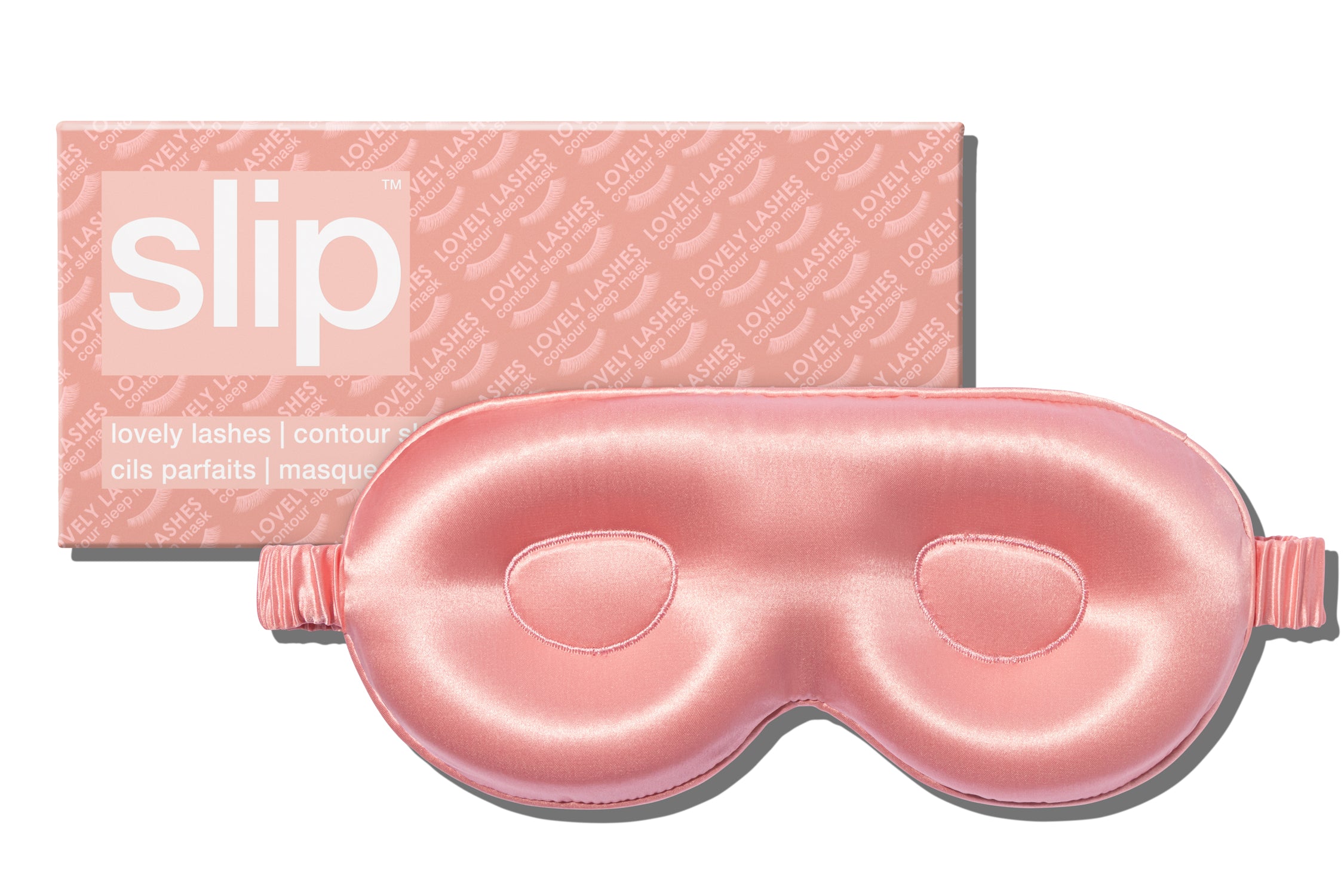 Slip Contour Sleep Mask masque de nuit soie rose