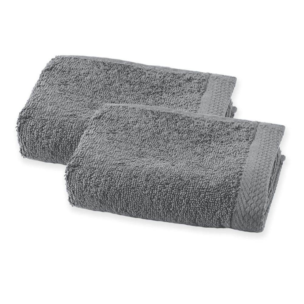 Lingorama Serviette invité 30x50 éponge coton 600 g lot de 2