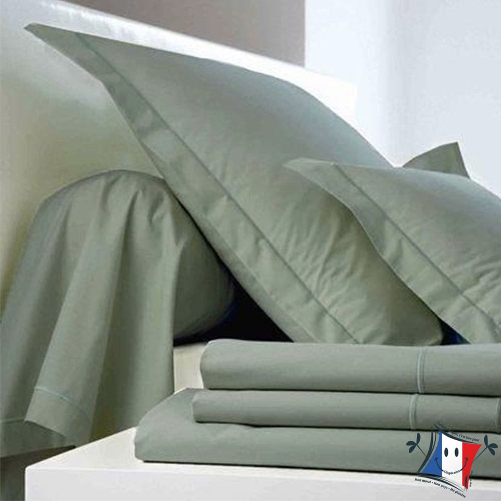 Lingorama drap plat percale coton uni 180x290