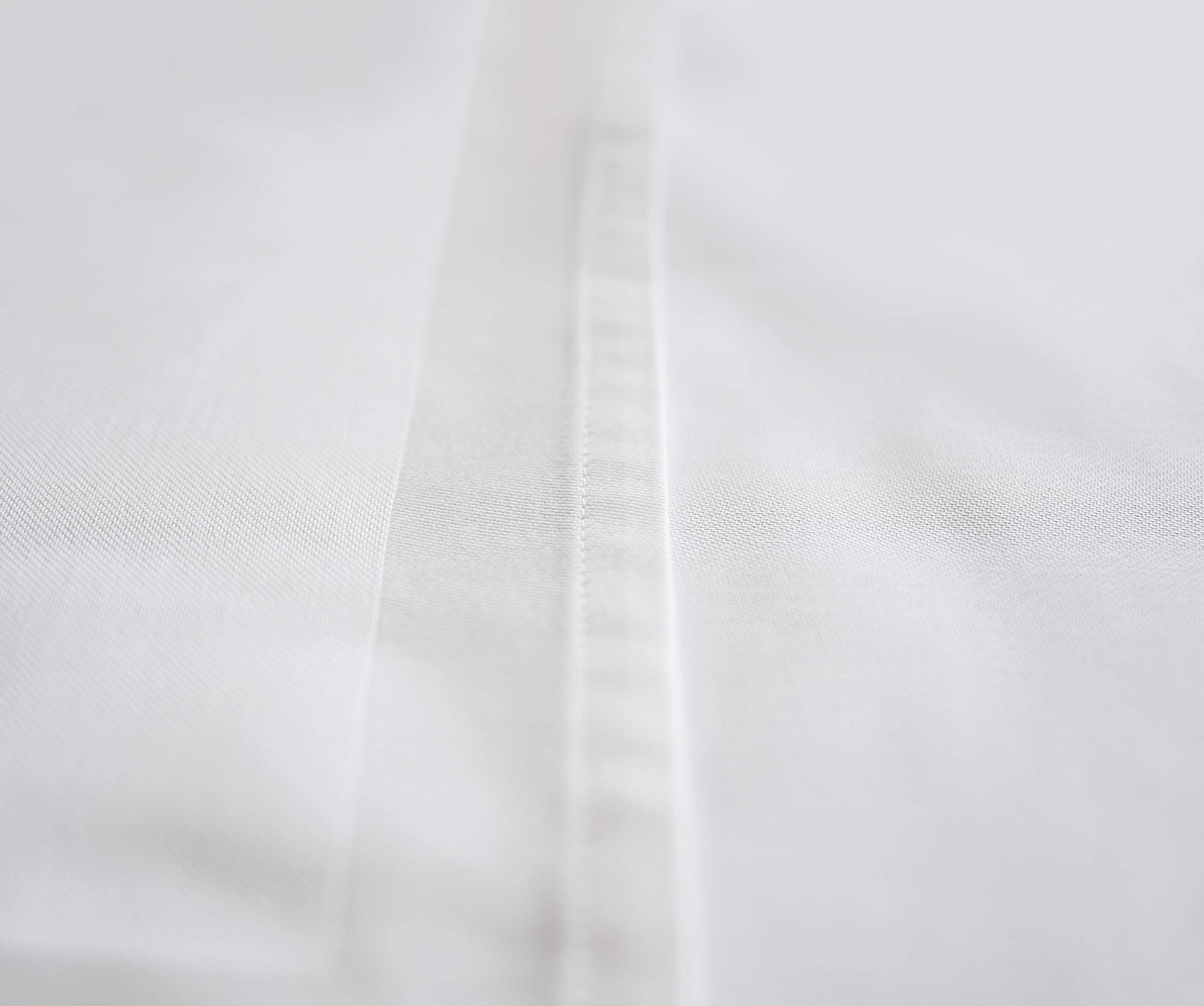 Texpot Tischdecken Nappe Coton Blanc 80x80 Bord Satin