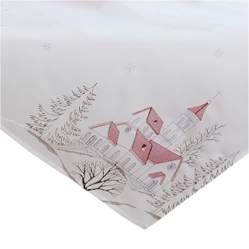 TEXPOT Tischläufer chemin de table 40x140 cm église hiver