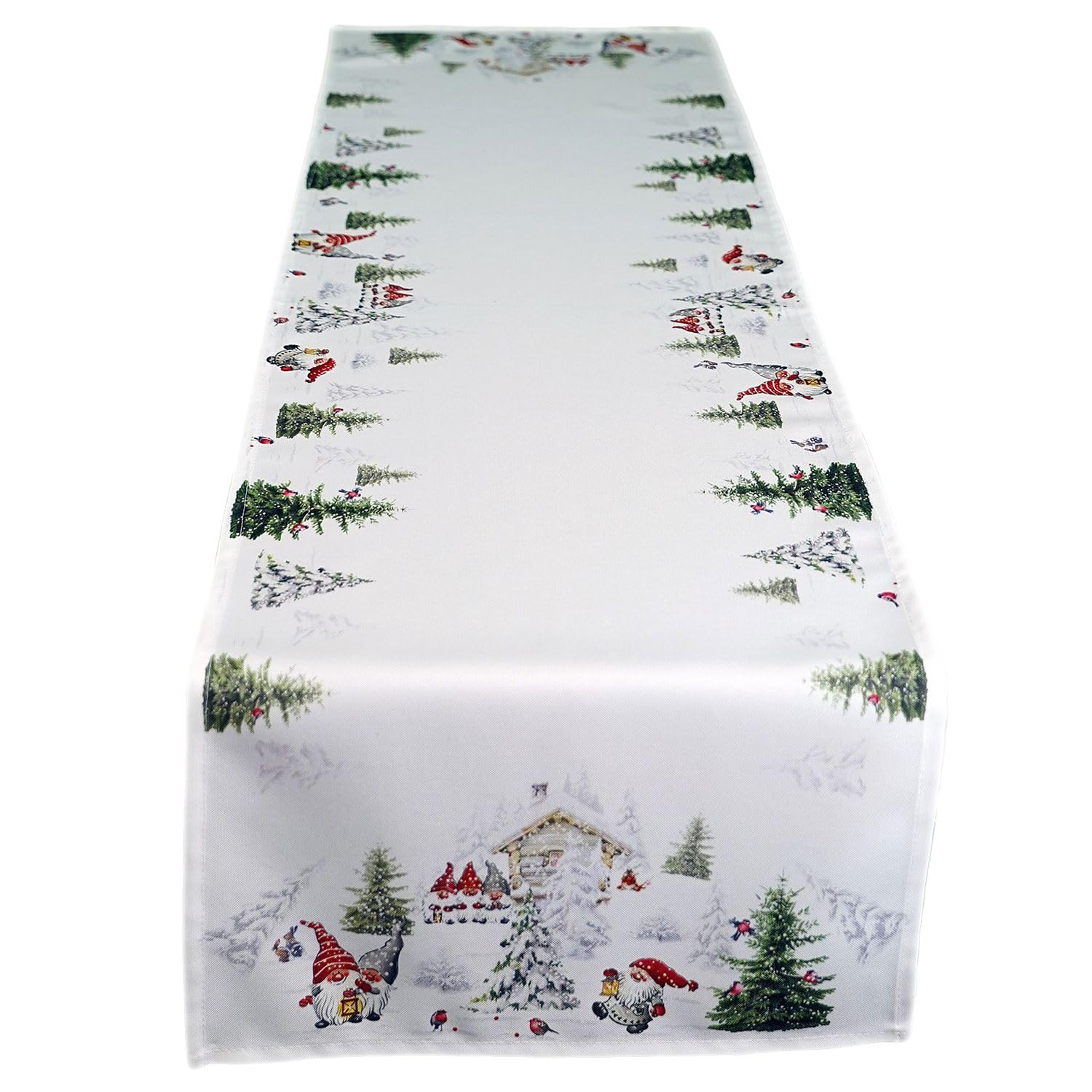 TEXPOT Tischdecken nappe 85x85 lutin neige polyester