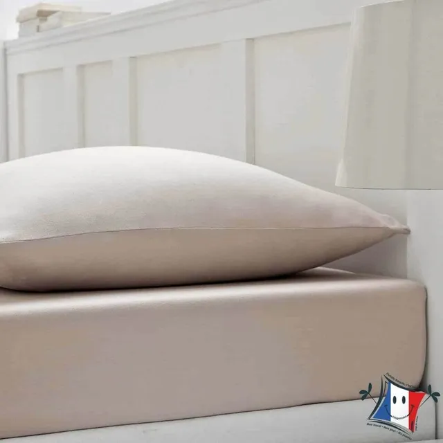 Lingorama drap-housse extensible jersey coton blanc 80x190