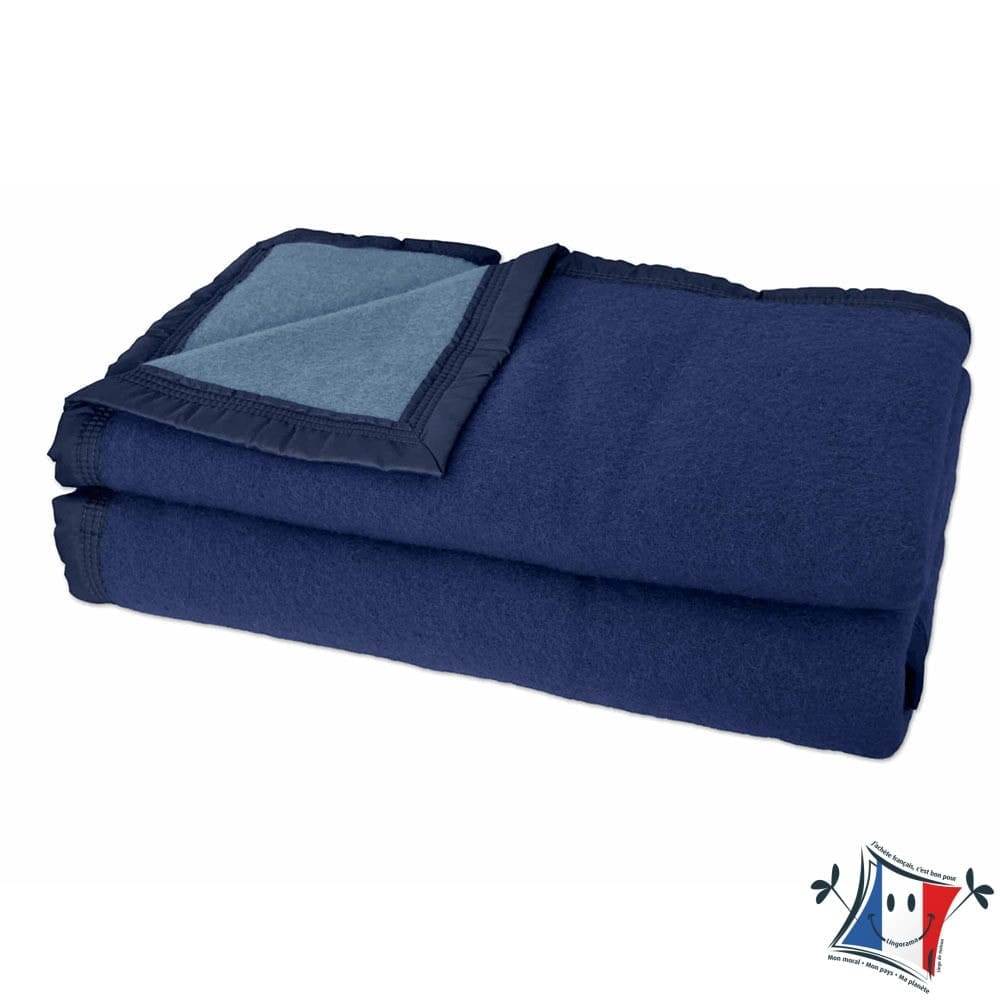 Toison d'Or couverture pure laine Woolmark 500g anthracite 180x220