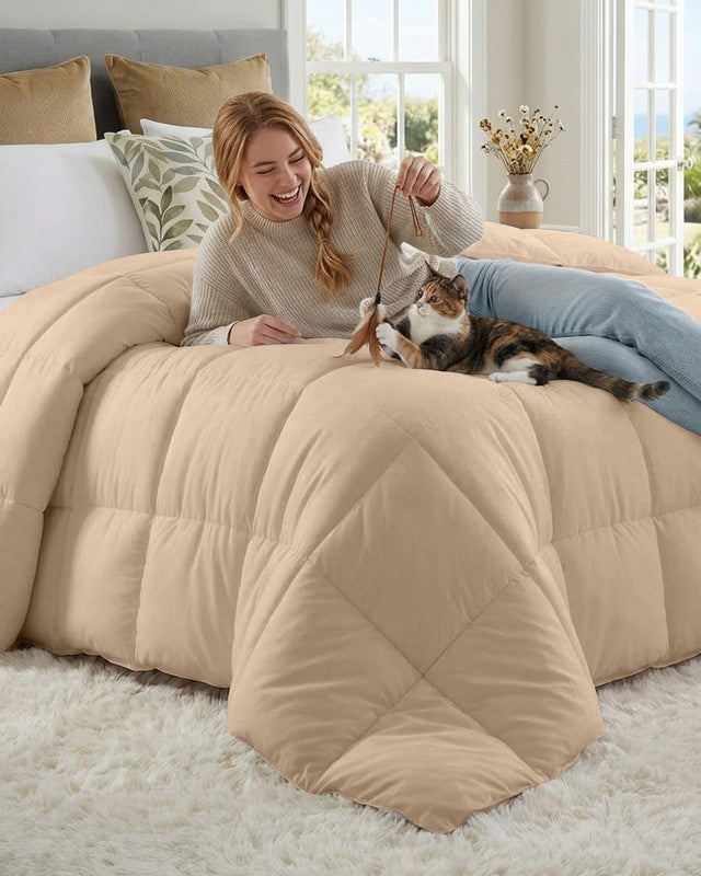 Utopia Bedding Comforters couette microfibre grise Queen 88x88