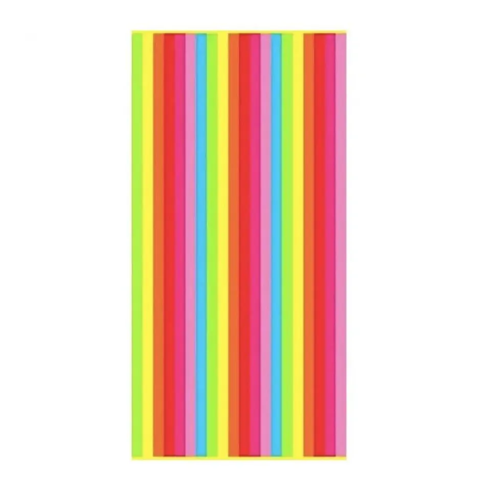 Lingorama Drap plage velours jacquard 75x150 Turquoise