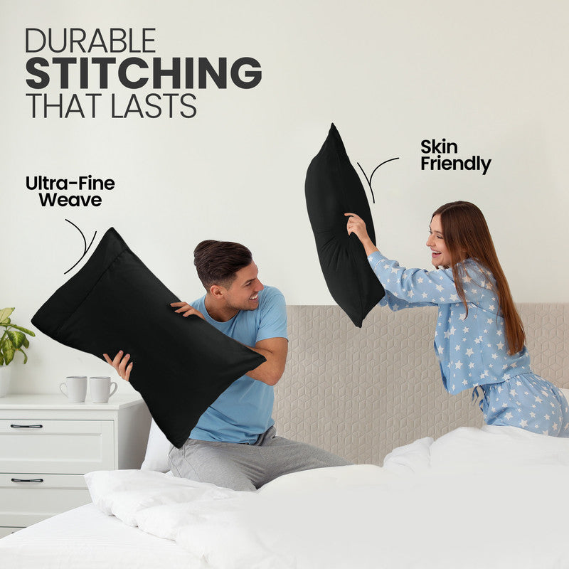 Utopia Bedding Microfiber Taie d’oreiller Queen Blanc Lot 2 microfibre