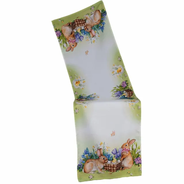 TEXPOT Tischläufer chemin de table 40x140 lapin de Pâques