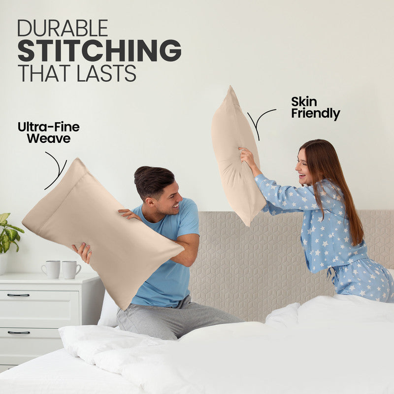 Utopia Bedding Microfiber Taie d’oreiller Queen Blanc Lot 2 microfibre