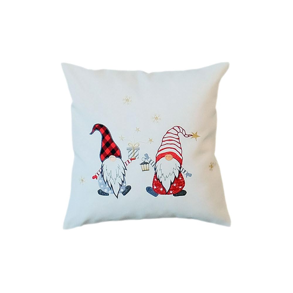 TEXPOT Kissenhüllen housse coussin 40x40 cm lutin blanc